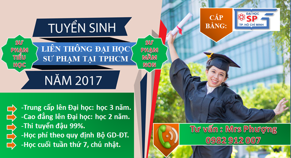 HỌC LIÊN THÔNG ĐẠI HỌC SƯ PHẠM MẦM NON TỐT NHẤT TPHCM