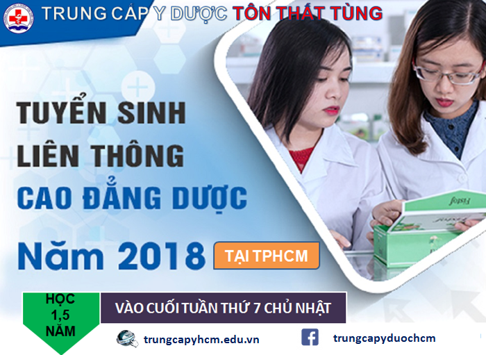 LỚP LIÊN THÔNG CAO ĐẲNG DƯỢC TẠI TPHCM THÁNG 3 NĂM 2018