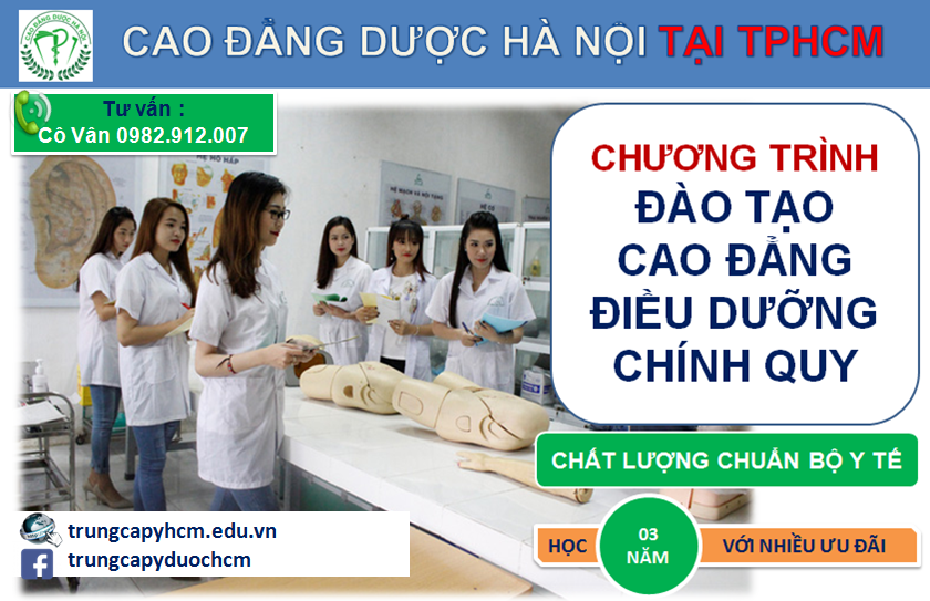 CHƯƠNG TRÌNH ĐÀO TẠO CAO ĐẲNG ĐIỀU DƯỠNG HỆ CHÍNH QUY