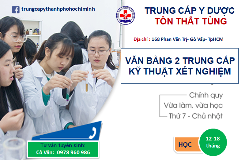 HỌC VB2 TRUNG CẤP XÉT NGHIỆM Ở ĐÂU TPHCM TỐT NHẤT?