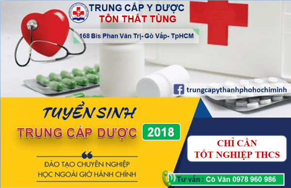 TRUNG CẤP DƯỢC TUYỂN SINH HỌC SINH THCS LỚP 9 HỆ ĐÀO TẠO 36 THÁNG