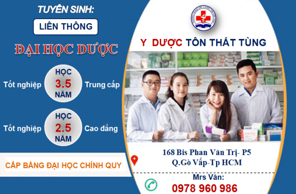 LIÊN THÔNG ĐẠI HỌC DƯỢC CẤP BẰNG CỬ NHÂN CHÍNH QUY