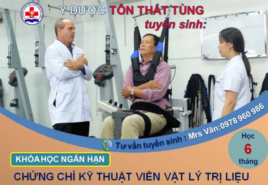 CHIÊU SINH LỚP VẬT LÝ TRỊ LIỆU HỌC LẤY CHỨNG CHỈ TRONG 06 THÁNG