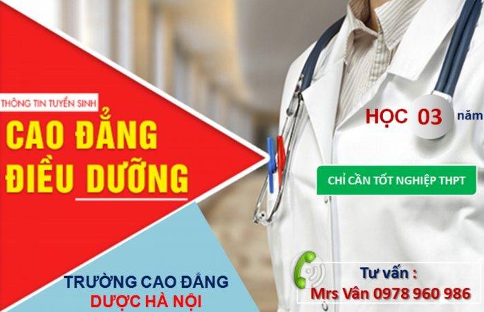 CAO ĐẲNG ĐIỀU DƯỠNG NĂM 2019 XÉT TUYỂN CHỈ CẦN TỐT NGHIỆP THPT