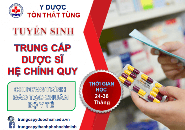 ĐÀO TẠO TRUNG CẤP DƯỢC SĨ -TRƯỜNG Y DƯỢC TÔN THẤT TÙNG