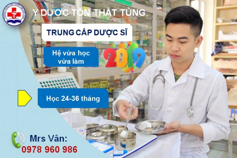 TRUNG CẤP DƯỢC TPHCM VỪA HỌC VỪA LÀM LẤY BẰNG NHANH