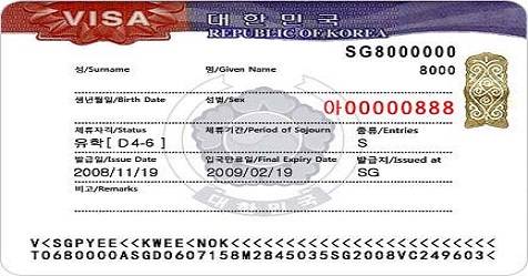 Du học Hàn Quốc VISA D-4-6