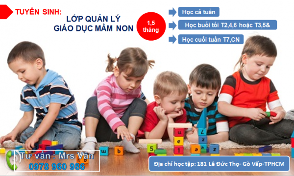 LỚP CHỨNG CHỈ QUẢN LÝ GIÁO DỤC MẦM NON NĂM 2019 TIẾP TỤC TUYỂN SINH