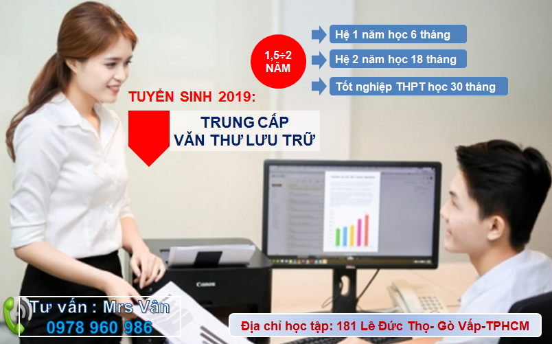 TRUNG CẤP VĂN THƯ LƯU TRỮ 2019