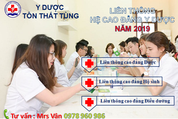 TUYỂN SINH LIÊN THÔNG CAO ĐẲNG Y DƯỢC NĂM 2019