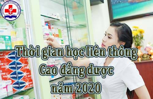 Thời gian học liên thông cao đẳng dược năm 2022.
