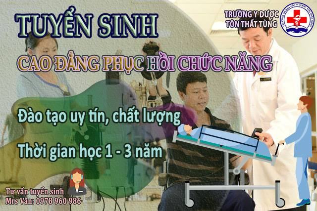 Đào tạo cao đẳng phục hồi chức năng năm 2025 uy tín tại tp.HCM.