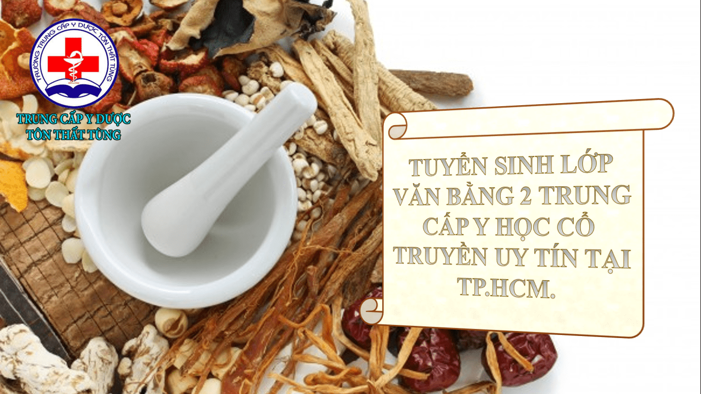 Tuyển sinh lớp văn bằng 2 trung cấp y học cổ truyền uy tín tại tp.HCM.